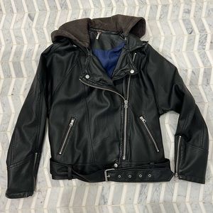 Free People faux leather jacket